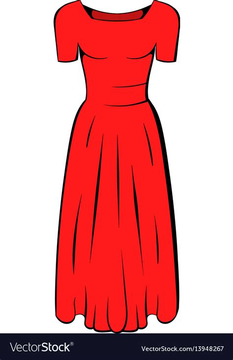 cartoon red dress